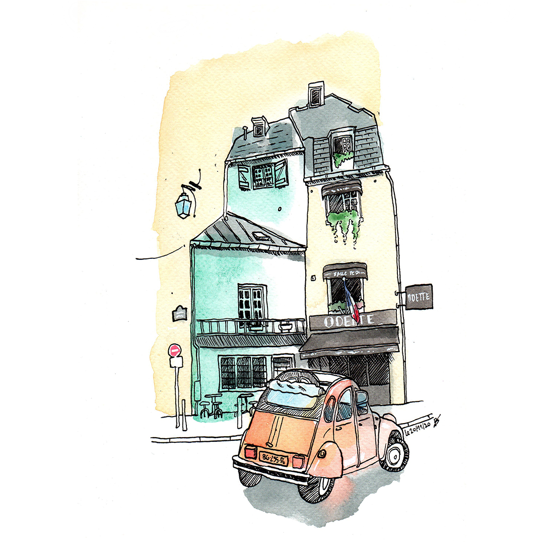 OswaldRaynaud's tweet photo. Bonjour,
Nouveau storefront, issue de Storefrontcollective. On part à Paris #stayathome #draw #drawing #sketch #urbansketch #urbansketching #painting #line #Architecture #ink #sketchbookdrawing #carnet #sketchbook #aquarelle #watercolor #storefront #paris #storefrontcollective https://t.co/cJUROHn5J5