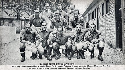 The Basque Country defended the ideals of the Spanish Republic on a European Tour (inc. great performances v Racing de Paris and Olympique de Marseille) and even a Mexican tour during the Spanish Civil War, all under the management of Pedro Vallana.