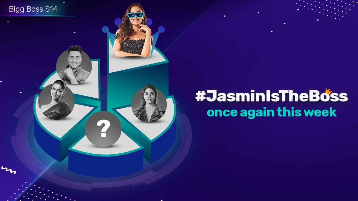 VootSelect's tweet photo. Anybody can compete on the Boss Meter, but only a real Boss wins twice in a row! #JasminIsTheBoss for ruling our hearts for 2 straight weeks! Do you think she’ll win next week too?

#BBLikeABoss #BB14OnVoot #BiggBoss14 #VootSelect https://t.co/IFzq9Re2Ps