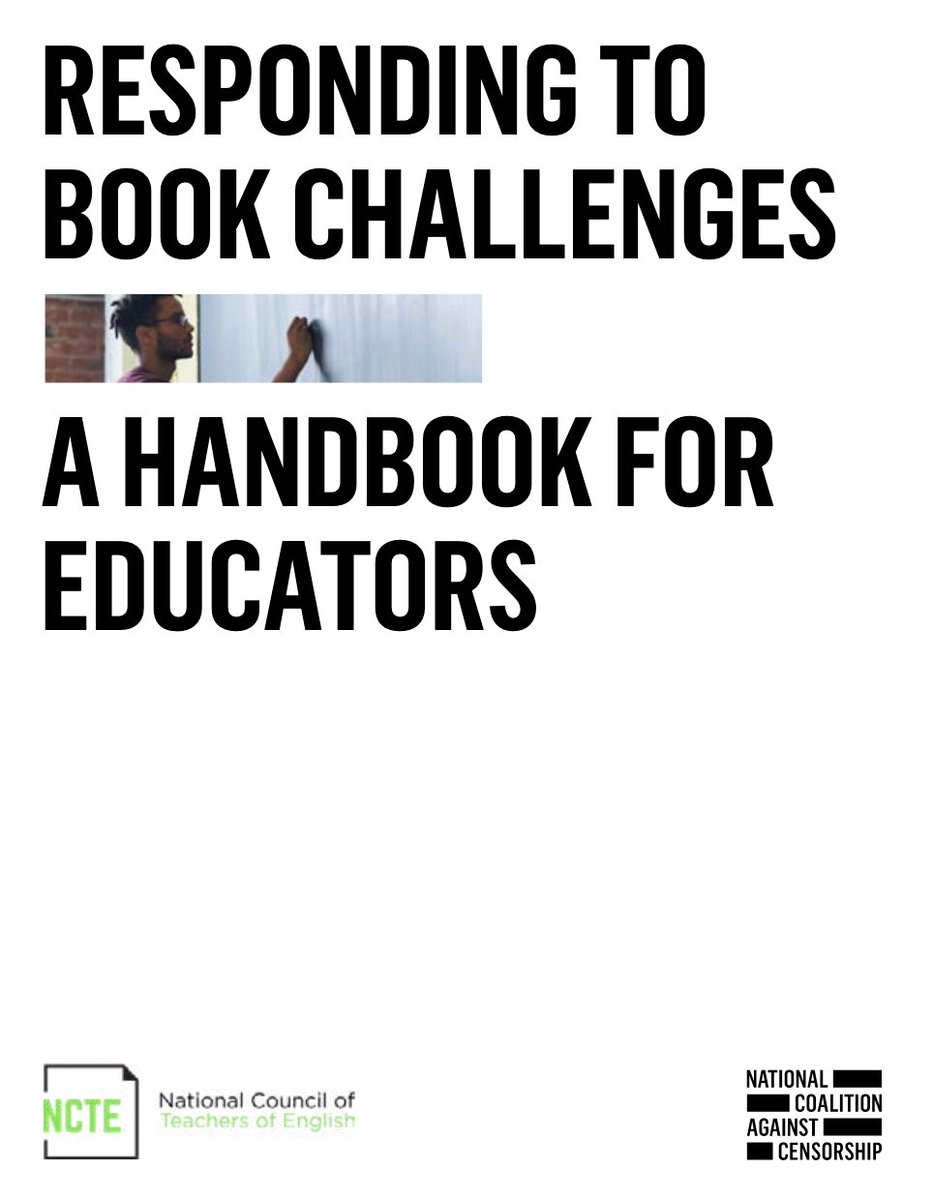 LibraryJournal's tweet image. National Coalition Against #Censorship Publishes New Resource for Educators with National Council of Teachers of English ow.ly/pjTl50Cqjsy #books #bookchallenges