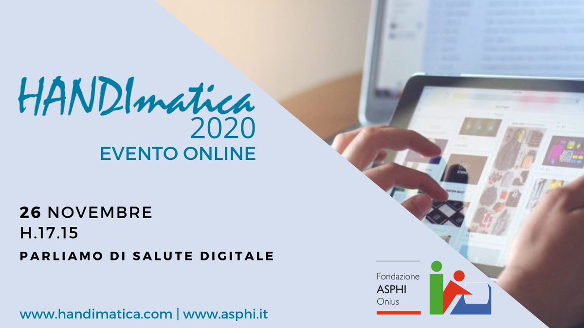FondazioneAsphi's tweet photo. Quali sono le proposte del #ClustERHealth per la salute digitale ai tempi del #Covid19? Iscriviti al webinar a cura di #ASPHI il 26/11 alle 17.15 su https://t.co/hk2texsBFc #HANDImatica2020 https://t.co/8o4O4G3YA7