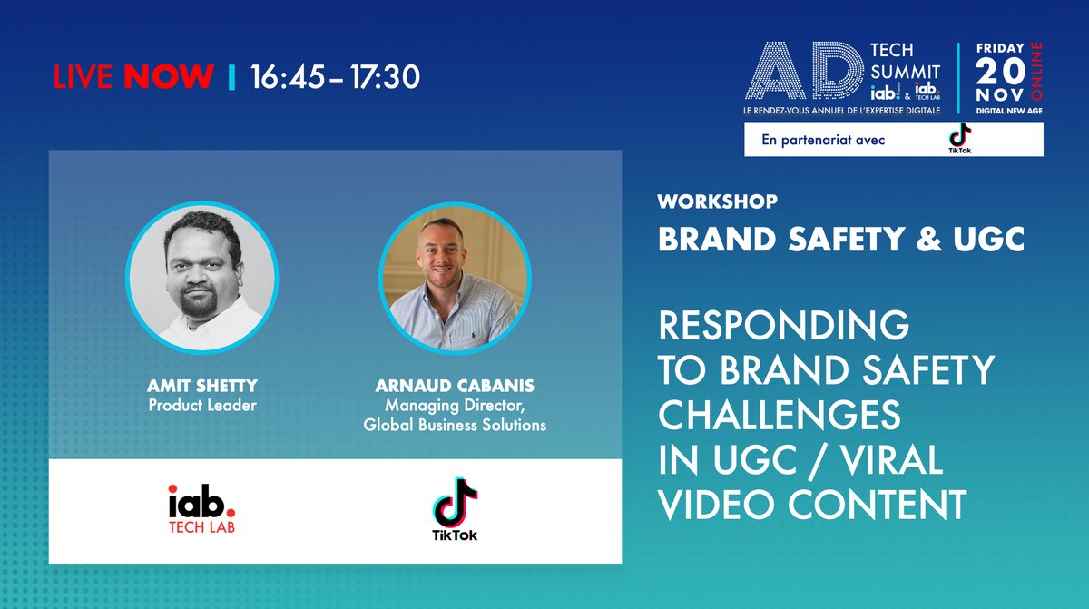 DupilleValentin's tweet photo. C'est parti pour le dernier workshop de cette journée autour de la Brand Safety ! @tiktok_France @IABFrance #CSSM1 @IIMparis https://t.co/I3BgMphQYz
