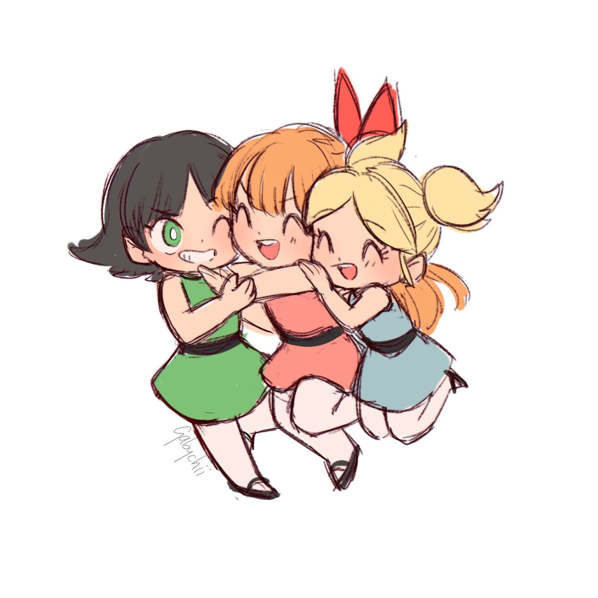 gabychii_'s tweet photo. PPG &amp; RRB 
#fanart #powerpuffgirls https://t.co/3Vkl42kPns