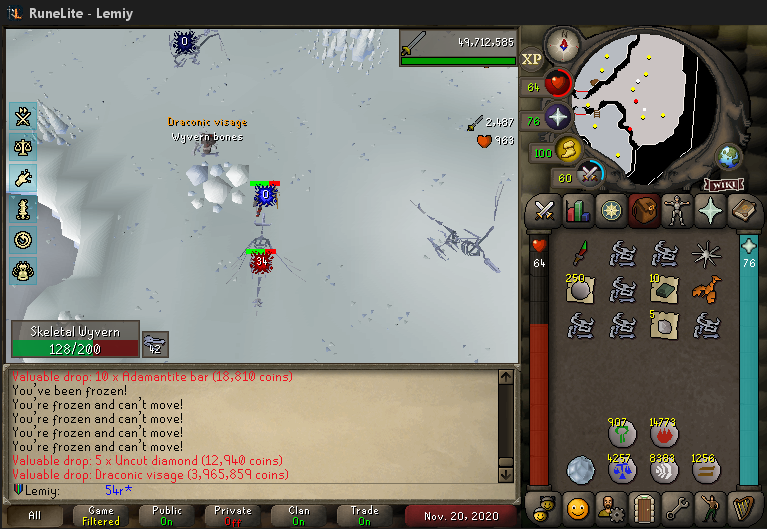 LemiyOSRS's tweet photo. Was just going for granite legs but I'll take it :D https://t.co/hAw5hfIZvc