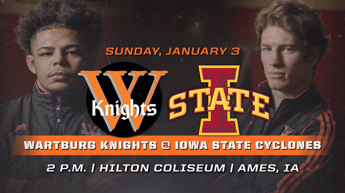 🚨SCHEDULE ALERT!!!🚨

Mark your calendars for Sunday January 3rd @ 2:00pm!!! Wartburg Wrestling is headed to Hilton!!