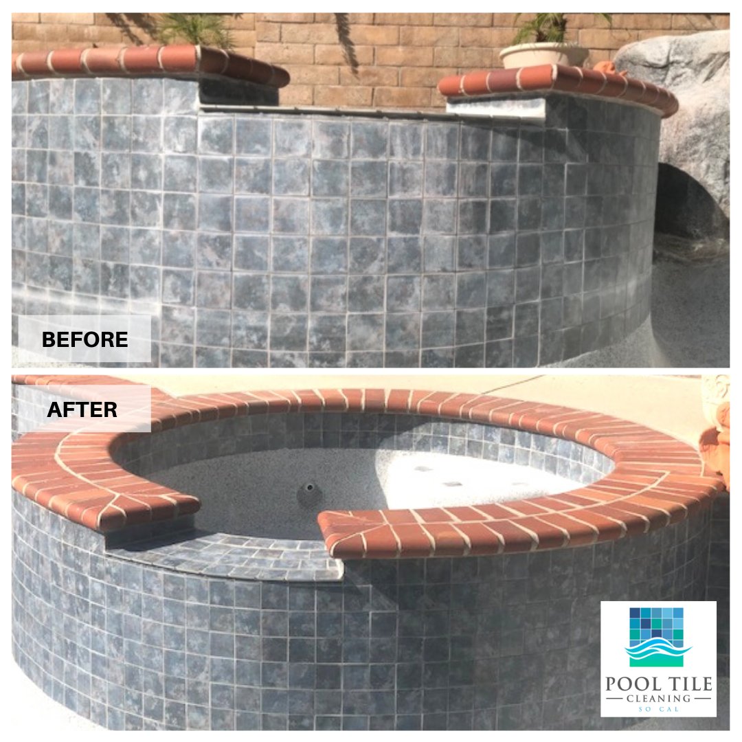 PoolTileSoCal's tweet image. Get Your #pool #tile Looking New Again! For a Free Quote Call 949-485-0397 #mineralblasting #southerncaliforniapools #ocpools #orangecountypools #ocpooltilecleaning #socalpools #poolcalciumremoval #pooltile #glasstilecleaning #artificialrockcleaning ow.ly/FedA30r4vuN