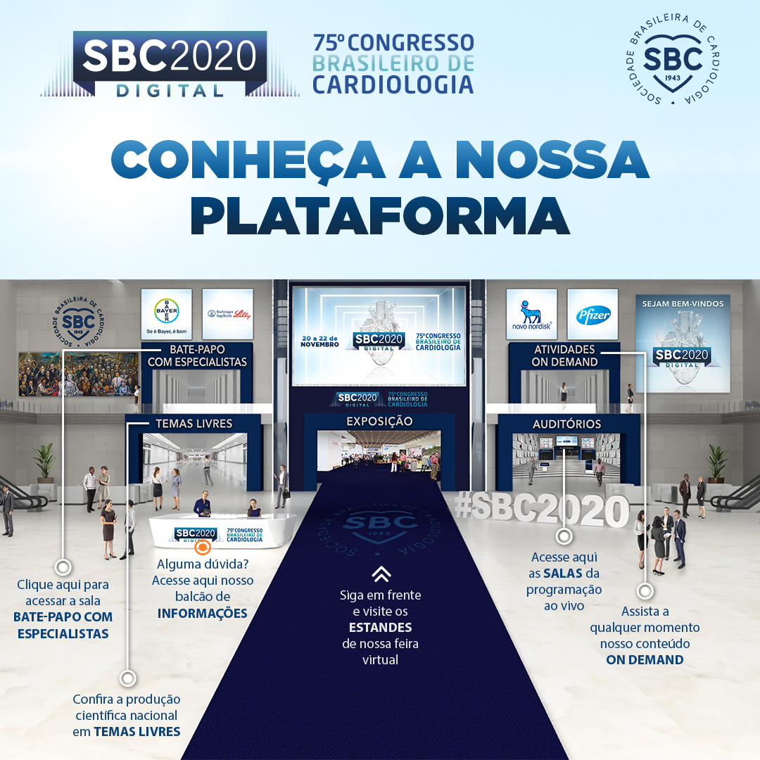 CongressoSBC's tweet photo. Conheça melhor nossa plataforma e aproveite ao máximo essa experiência inovadora e totalmente digital que a Sociedade Brasileira de Cardiologia preparou para você!
Faça seu login com antecedência e navegue em todos os ambientes. Temos muitas novidades nessa edição! https://t.co/gqKev3soJ5