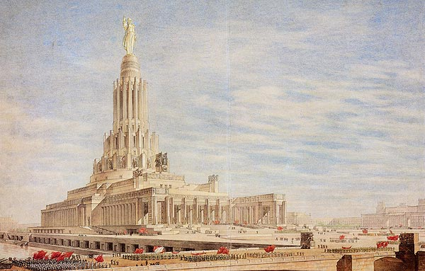 7/ Stalinist architecture presaged the cold war as Russia's eye for an architectural rival moved from Germany to the U.S. In a response to Art Deco. The ebullient and rebellious Constructivism gave way to mass luxury, urban planning on a grand scale and triumphant imperialism.