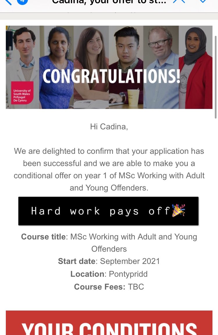 cadinalee's tweet photo. Only gone and got accepted onto my masters🎉 https://t.co/5mvt0beMoE