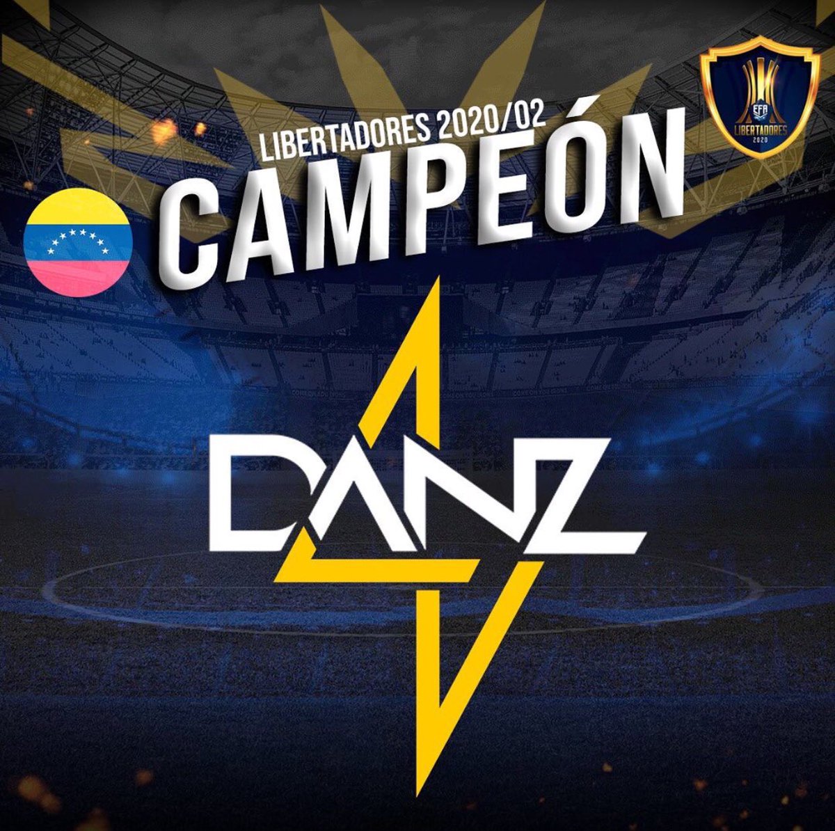 josegraterols's tweet photo. Otro dato es que también el equipo #DANZFC (Donde trabajo) también es el campeón de Sudamerica. Una plantilla donde la gran mayorías son venezolanos que viven afuera y otros siguen el país. Páginas como @LaPizarraDelDT_ (Mi casa) le están dando cobertura a esto. https://t.co/X4bKSHQxnD