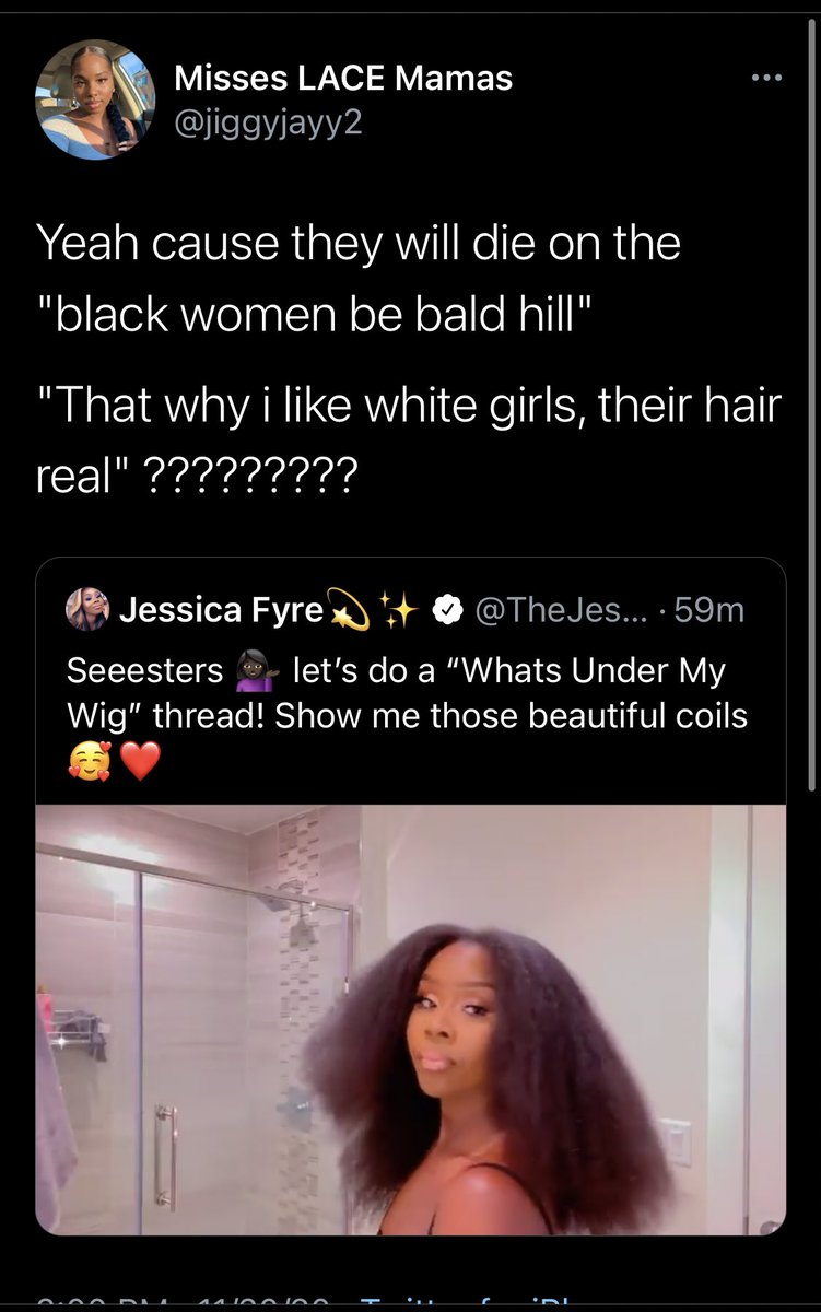 And this is why I don’t like this whole concept of creating a thread to “celebrate” full heads of hair under wigs as if *that* should be the standard. It’s almost proving those naysayers right in a sense.