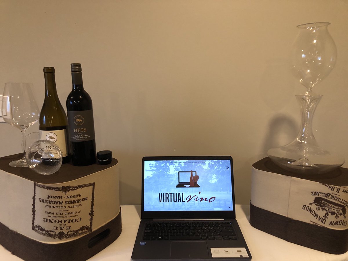 MichaelHearse's tweet photo. Excited to host our first Virtual Vino event of the Winter season featuring wines from The Hess Collection. ⁦@sgcc1874⁩ #virtualvino https://t.co/osi2yYBv88