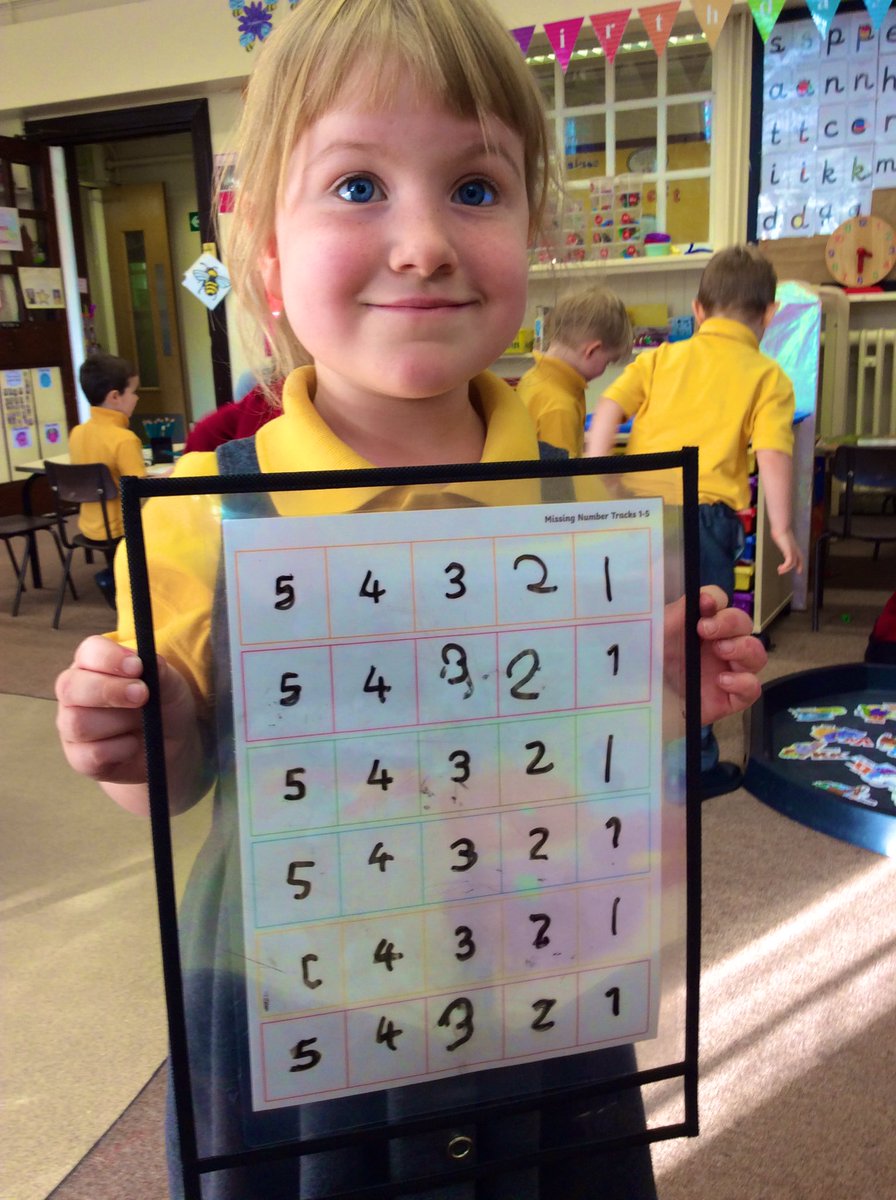 FRISroom4's tweet photo. We have been looking at different ways of making 5 this week and have been number detectives, finding the missing numbers! https://t.co/B8Ea0ES6b2