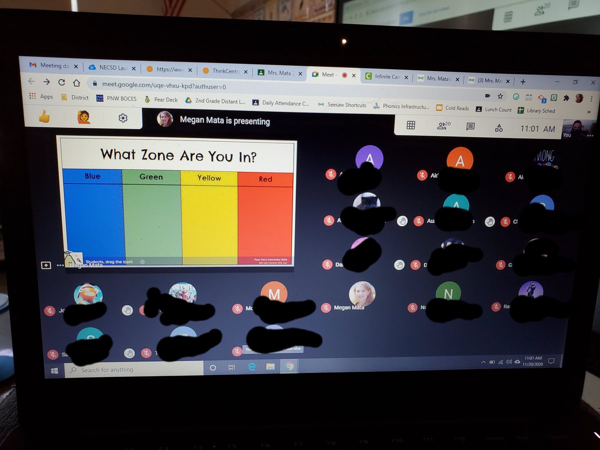 8:50 (5 mins into first meet) hands start raising as they discover the feature. 
8:52: impromptu lesson on the new <a href="/GoogleForEdu/">Google for Education</a> feature
11:00 (2nd meet of day): S taking it upon themselves to raise their hands to share their <a href="/ZonesOfReg/">Zones of Regulation</a>!

Lesson: 2nd graders learn faster than me