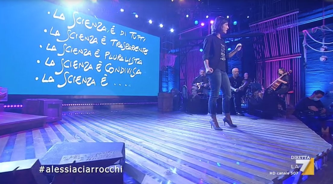 "La scienza è pluralista, nessuno scienziato lavora da solo. È condivisa, i risultati sono a disposizione della comunità scientifica. È progressista, lavora sempre sull'idea che il domani che sia migliore dell'oggi. Scienza e Ricerca sono un bene della comunità"

#propagandalive