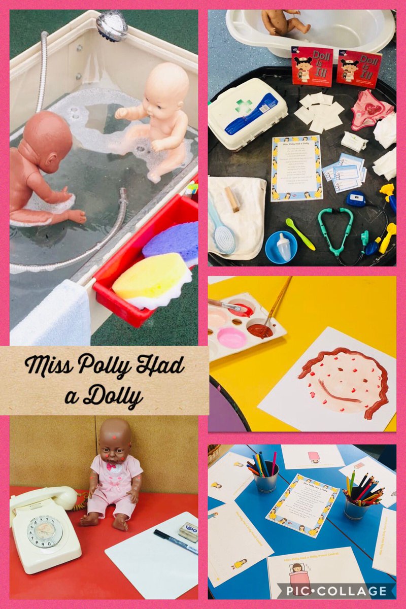 sjvblackpool's tweet photo. This week, Reception have taken part in ‘World Nursery Rhyme Week’. Look at some of the activities we got up to on Friday for ‘Miss Polly Had a Dolly’ 👧🏼☎️ 👨🏽⚕️💼⛑#SJVReception2020 #ClassRD #ClassRM @worldrhymeweek #WorldNurseryRhymeWeek https://t.co/Wu3qRtdVbq