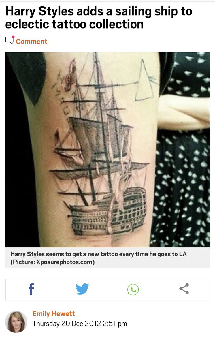 Harry shows up with a ship tattoo on December 18th, besides some articles about it being put out 2 days later (and why were people making articles about his tattoo, you might ask?)