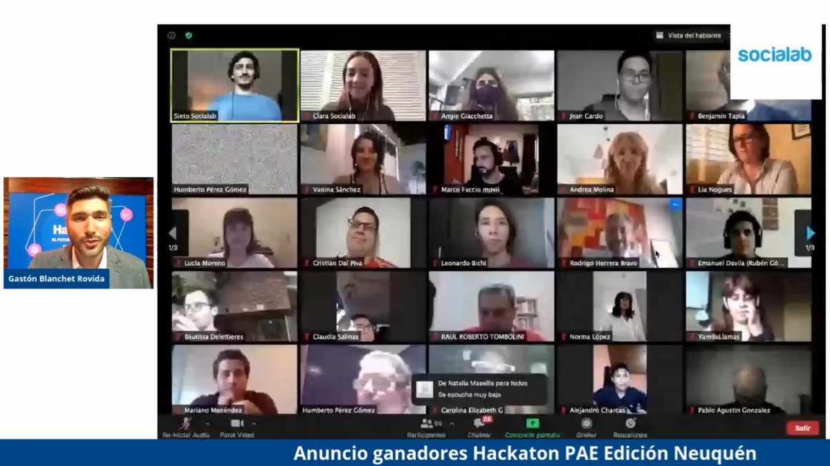 Adeneu's tweet photo. ¡En instantes conoceremos a los ganadores de la #HackatonPAE!
Sumate a la transmisión en vivo en https://t.co/83Wbd8UAVr https://t.co/gwFZuNYBkQ