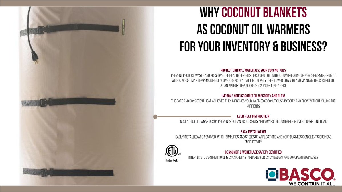 #Powerblanket’s coconut blankets have temperature control for optimal results. Maintain optimal viscosity &amp; flow while avoiding smoke points.

bascousa.com/blog/powerblan…

#powerblanket #heatingblankets #coconutoilwarmers #coconutheatingblankets #insulatedblankets #coconutblanket