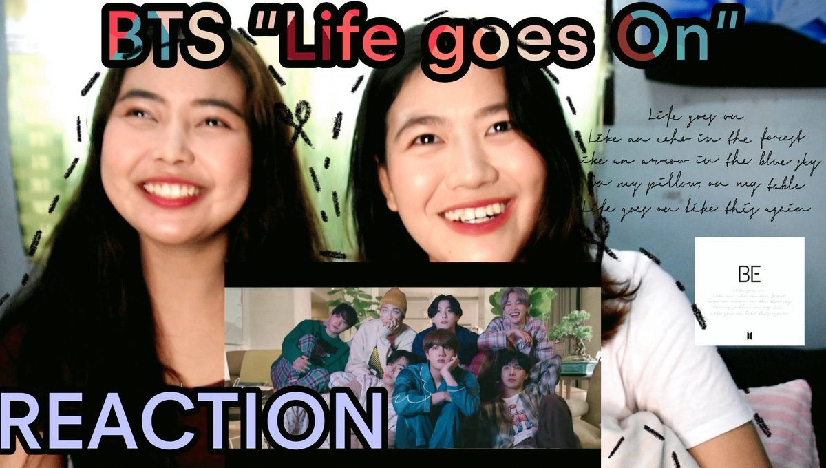 thisismeeng's tweet photo. คลิปรีแอคชั่นมาแล้ว!!  เพลง life goes on ของ @BTS_twt เพลงอบอุ่นมากๆ เป็นเพลงที่มีความหมายกับอาร์มี่มาก เปียกปอนตามๆกันค่ะ😭 
💜ฝากติดตามพวกเราด้วยนะคะ 💕และดิฉันผู้มาแต่หัวลอยไปมา เพื่อนเปียกปอนมากค่ะ 555
@praewpannip @dream00ST @thisismeeng 
#BTS_BE #LifeGoesOn #PRADADA https://t.co/Y5AIau02Rf