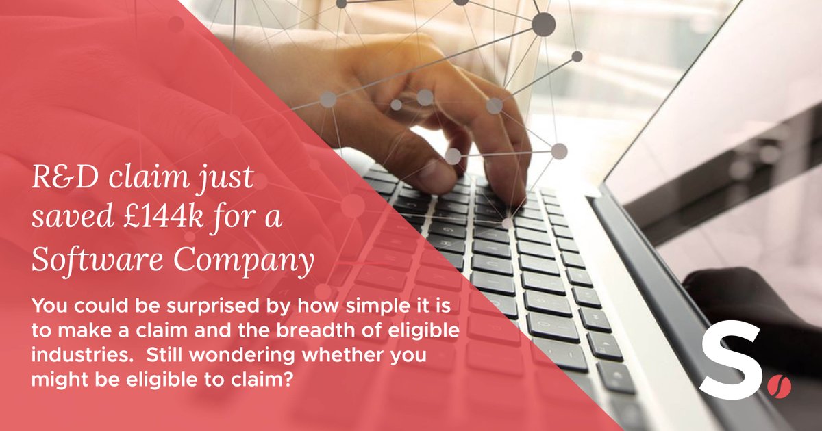 RadiusRandD's tweet photo. We recently completed a £144k tax saving for a #Software company, claiming R&amp;D tax relief.  #RandDTaxRelief #TaxRelief #WhyMissOut #PayLessTax #SoSimpleToClaim 
https://t.co/W0Rou7edrJ https://t.co/W7k3C8jBoz
