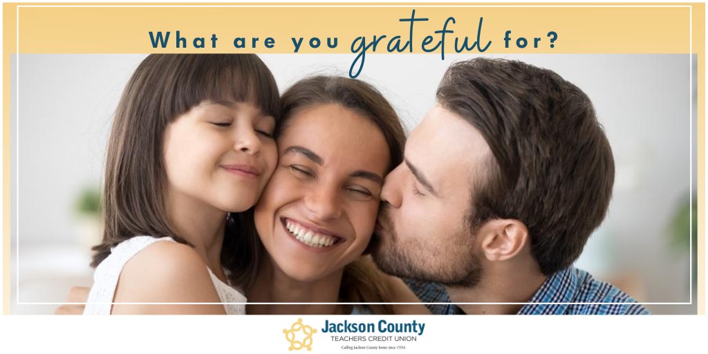 JCTeachersCU's tweet photo. Start each day with a grateful heart. π As we gear up for Thanksgiving, now is a time to reflect on the things we are most #Grateful for. Let us know what you are grateful for in the comments below!
#JCTCU #JacksonCounty https://t.co/UCFnZB0A6o