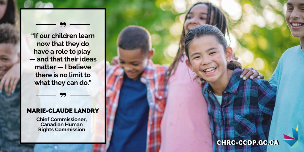 CdnHumanRights's tweet image. Our kids matter. Their rights matter. On #WorldChildrensDay, we recognize that children are rights holders, too. (1/3)