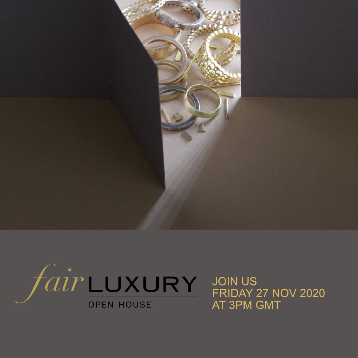 Don't miss the last <a href="/fairluxuk/">Fair Luxury</a> Open House of the year, concluding the sessions on #diamonds with a discussion about human rights, environmental impact and the problems with the Kimberley Process, starting at 3pm GMT on Friday 27th November. See you there! eventbrite.co.uk/e/fair-luxury-…