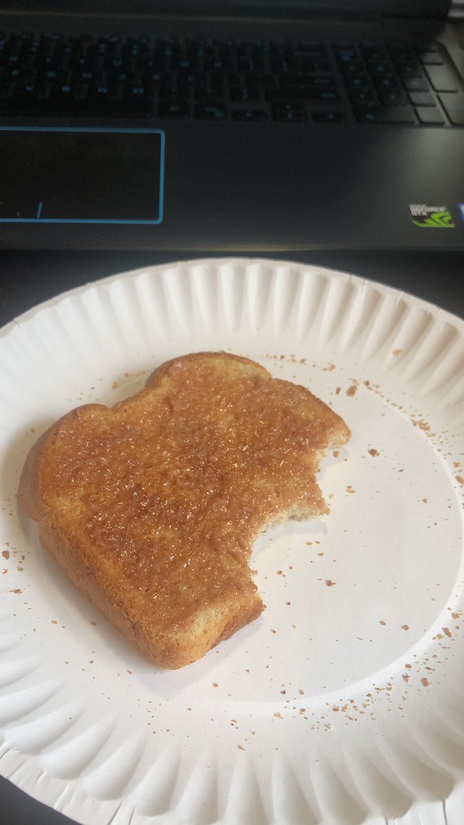 Tpwk1Dhs's tweet photo. @Schlotzskys Sad cinnamon toast for lunch #wfhlunchupgrade #entry https://t.co/RAhcJdygha