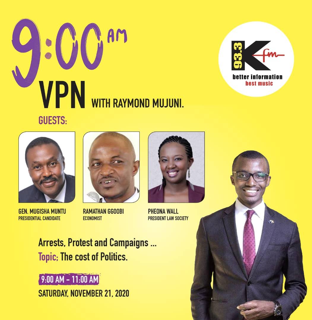 ntvuganda's tweet photo. Don't miss #VPN with @qataharraymond  on KFM https://t.co/xkps5jCnFf