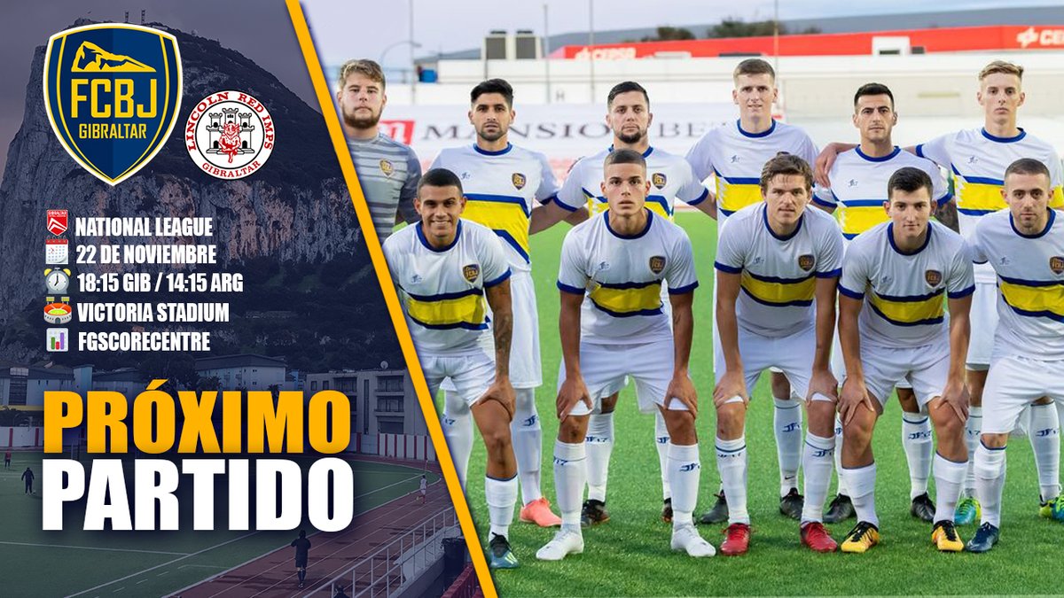 BocaGibraltar's tweet photo. PRÓXIMO PARTIDO | @GibraltarFA 

🆚 @LincolnRedImps 
🗓️ 22 de Noviembre
⏰ 18:15 🇬🇮 / 14:15 🇦🇷
🏟️ Victoria Stadium
📊 @FGScoreCentre 

#VamosBoca #ForzaBoca https://t.co/sHBpaIdr7z