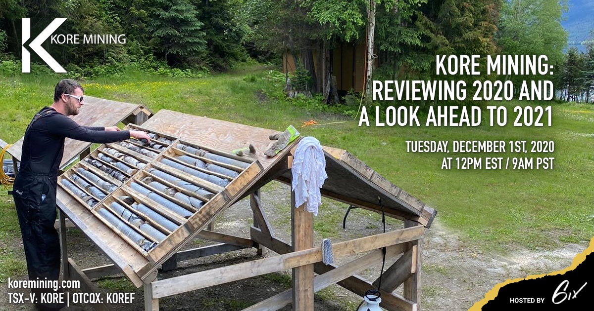 .<a href="/KoreMining/">Derek Nisbet</a> will be hosting their #investor #summit on December 1st at 12 PM ET. Register NOW to get your spot at President &amp; CEO Scott Trebilcock's new corporate presentation, and to hear about $KORE 's direction heading into 2021: bit.ly/2KpStvl 

$KOREF #gold