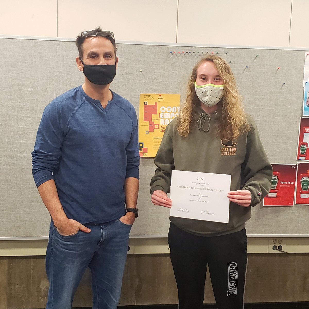 lakeeriecollege's tweet photo. Congratulations to our student Marina Puhalj for winning the 57th anniversary Graphic Design USA graphic design awards competition! Her entry, "Furniture Show Conceptual Project" was in the top 10% of over 10,000 entries. https://t.co/xaw9GlcgQ9