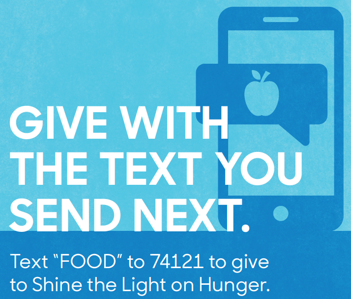 LightsFestival's tweet photo. With a simple text, you can donate straight to @Food4Heartland to help your neighbors in need - text "FOOD" to 74121. #ShineTheLightOnHunger @ConagraBrands 

Learn additional ways you can help https://t.co/CilD54sh7L https://t.co/Q8HRmU6BDp