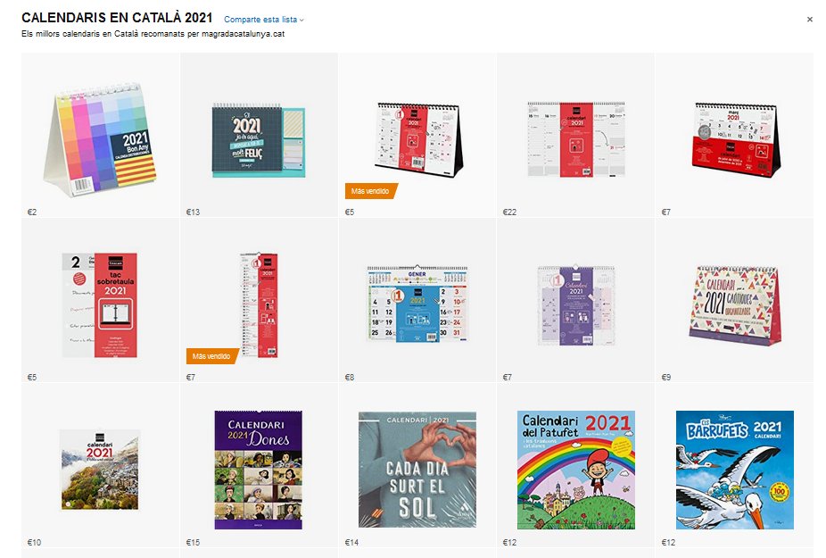 OfertesCAT's tweet photo. Aquí podeu veure la millor selecció de Calendaris per l'any 2021. N'hi ha pels grans i pels més petits de la casa els podeu veure aquí: https://t.co/3fSCPX3Xm7 https://t.co/JKaaETfCuT