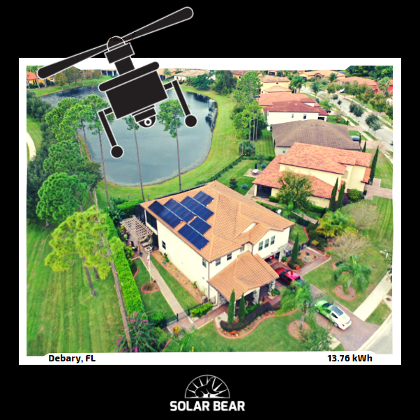 SolarBearCo's tweet photo. Here's a drone photo of one of our recent solar installs. Check out all those gorgeous #SILFAB solar panels! Going solar helps our clients save money and reduces their environmental impact. ♻️🌏
#solardrone #solarinstall #solarpanels #gogreen #sayyestosolar #florida #homeowners https://t.co/c9gzvOa1bg