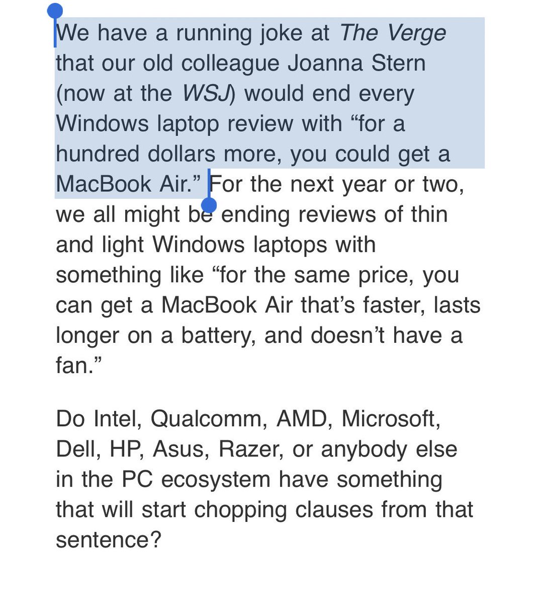 yahya31415's tweet image. For the next year or two, Apple has put Windows computer ecosystem to cryo-sleep 😝 #RipWindows #RipIntel and #RipAmd