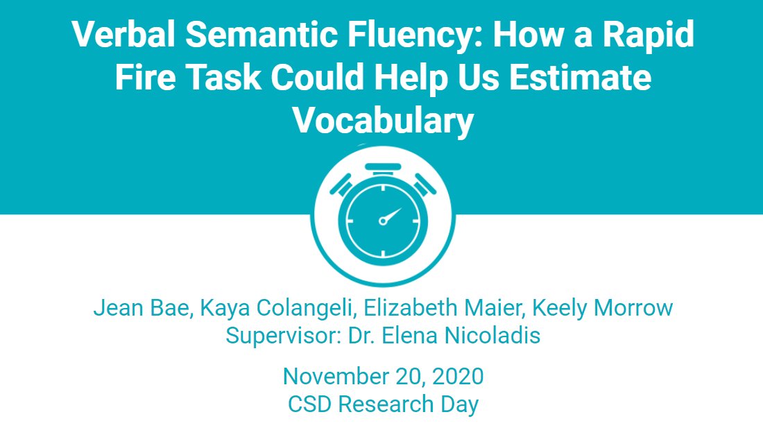 60sToVocab's tweet photo. @CSDResearchDay @keelymorrowSLP 1/6 SLPs lack valid vocabulary measures for most of the world’s languages. Could they use verbal semantic fluency (VSF)?

#2020CSDResearchDay #UAlberta https://t.co/8SFgP0PlVP