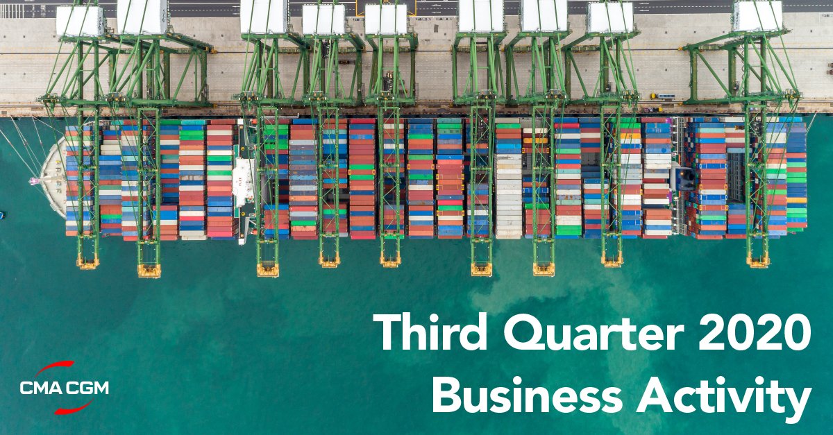 cmacgm's tweet image. Third Quarter 2020 Business Activity:
Strong @CMACGM Group operating performance &amp;gt; cmacgm-group.com/en/news-medias…