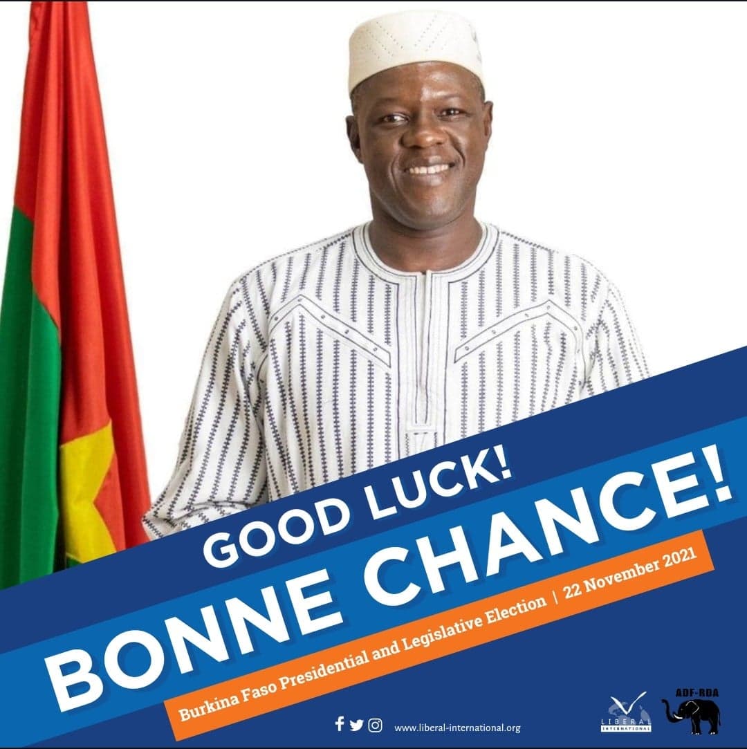 liberalinternat's tweet image. Join us in wishing our member party ADF/RDA and @AfricanLiberals President @Me_GNO bonne chance in #BurkinaFaso’s Presidential and Legislative Election this weekend 🇧🇫