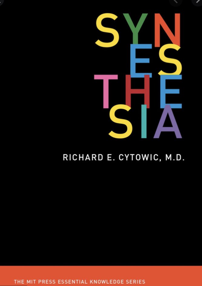 And this is the last one for now... it is mind-expanding, and written by the expert who made synesthesia research mainstream. I’m waiting for a few books to come out in November and December and will update again at the end of the year.