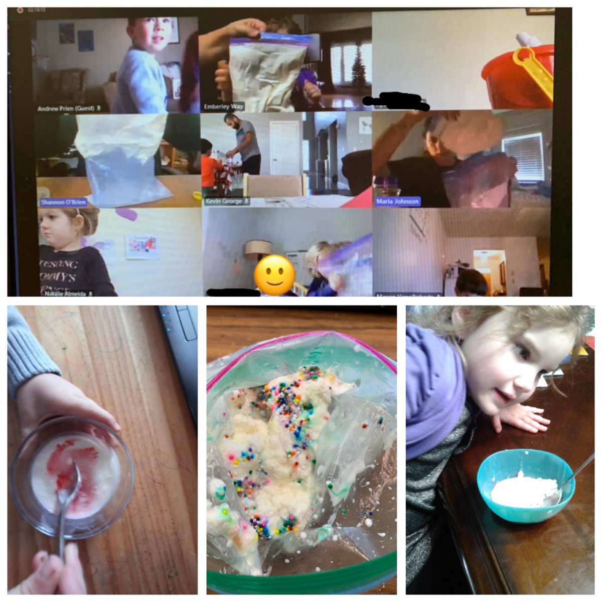 Miss_SOBrien's tweet photo. Thank you @Miss_mcjohnson for making a difference in our classroom. ❤️We loved learning and growing with you for the last 7 weeks. We made ice cream today in our virtual goodbye party! 🍦Good luck and come back to visit anytime! 😊@alcdsb_erls #ALCDSBWelcome @QueensEduc https://t.co/Mmagw5OwYc