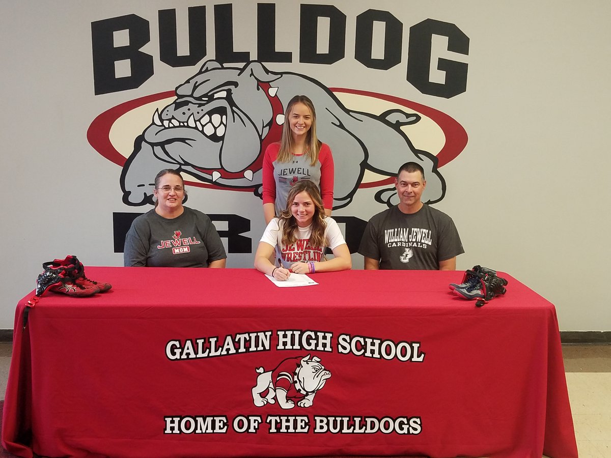 Bulldogs_GHS's tweet photo. Congratulations to GHS senior Maddison Michael for signing to wrestle at William Jewell next year! https://t.co/iP6XYbIhAq