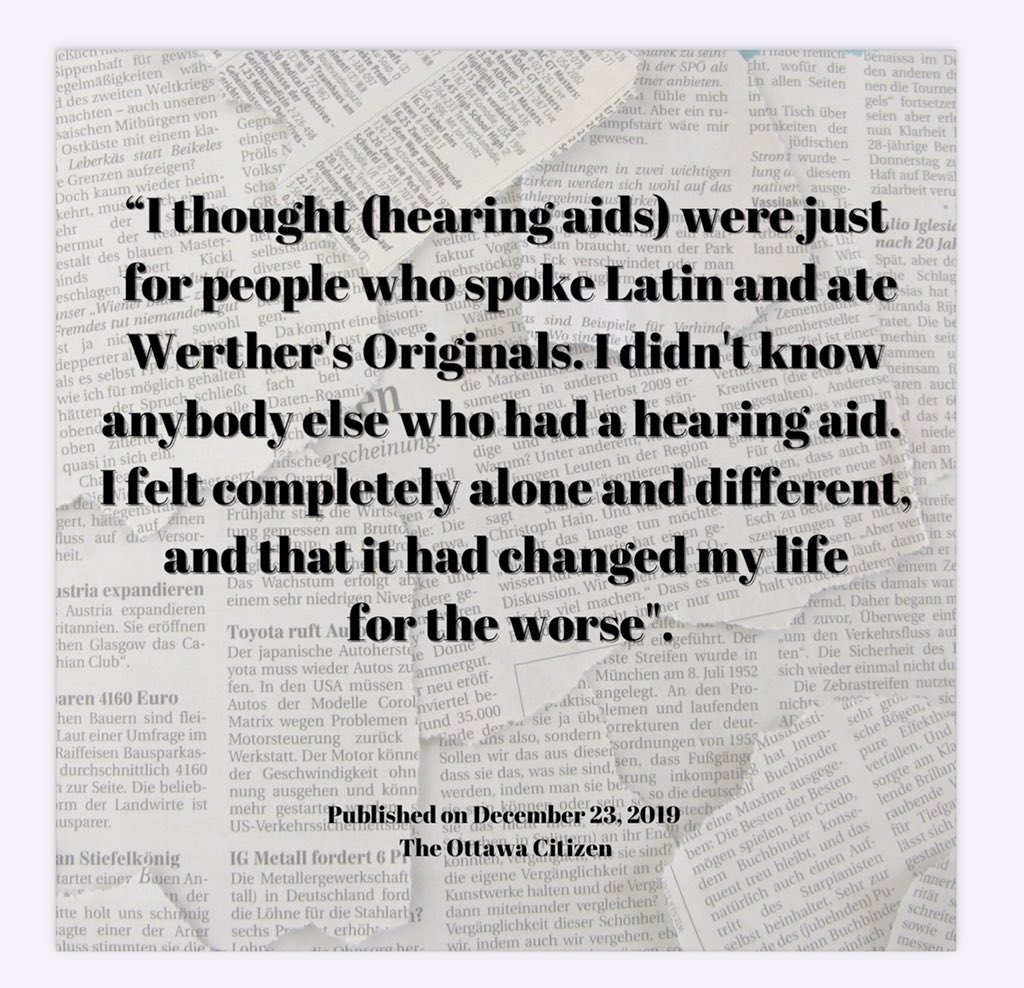 kaila_baloun's tweet photo. @CSDResearchDay @athmer_shailynn @MarissaKasprick (5/7) Can you imagine the impact stereotypes, like the one below, could have on an individual seeking treatment/experiencing hearing loss? 17.2% of the articles were found to contain stereotypes. #2020CSDResearchDay #UAlberta https://t.co/sD2ufgwkeq
