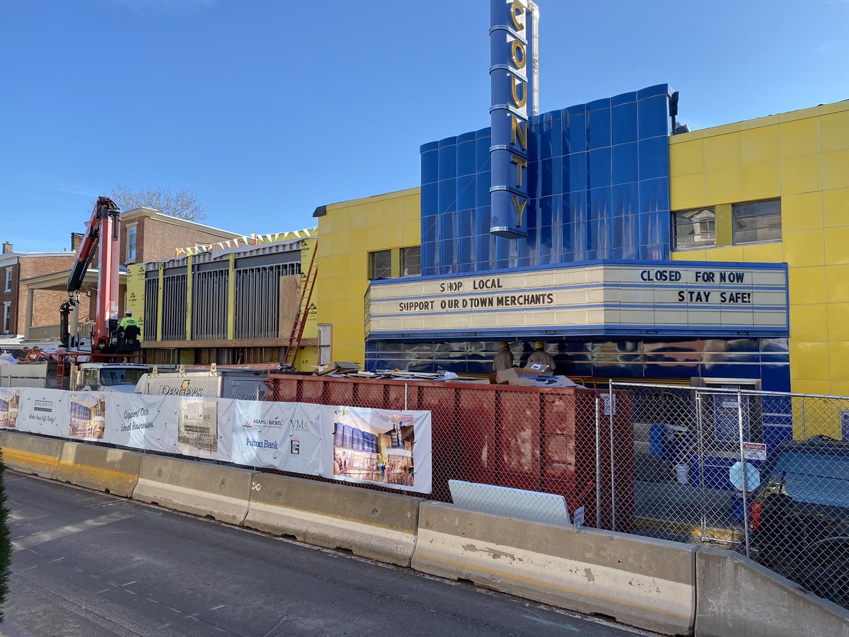 Great to see positive news involving a #nonprofit &amp; local #Doylestown org. The County Theater is so close to its 2020 fundraising goal &amp; slated to re-open following construction early 2021.
