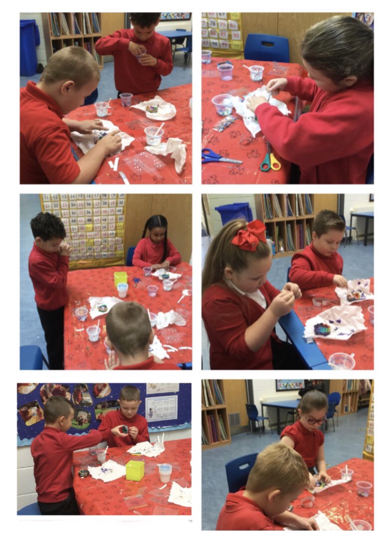 Year 2 have finished making their Diva Lamps. They had a great time using clay, painting them and then decorating them. #Diwali2020 #creative