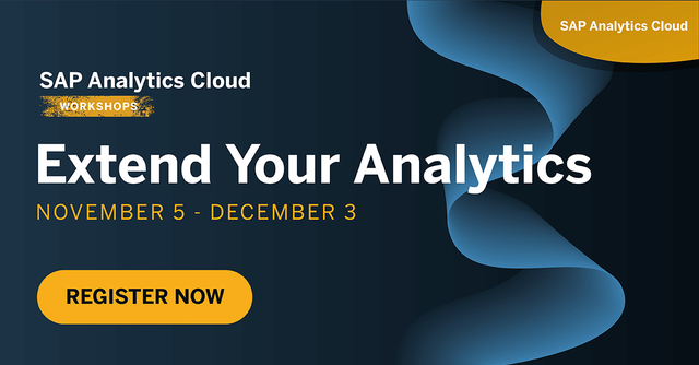 GraysonMah's tweet photo. You are invited! 📩 Get hands-on with SAP Analytics Cloud and learn how to extend your analytics to complement your SAP BusinessObjects BI Suite solution. #DecisionsWIthoutDoubt Register today to save your spot in the workshop: https://t.co/o2Wch0cuGT https://t.co/0MYkpoHnBY