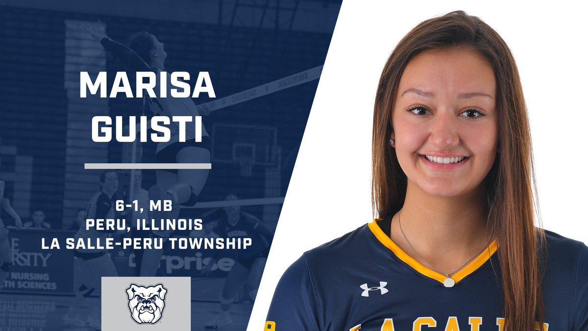 ButlerVB's tweet photo. We are excited to welcome Marisa to the family starting this January! Marisa is a transfer from La Salle University who will bring great energy, athleticism, and versatility to our team. Go Dawgs! https://t.co/QdfCsGvl7t