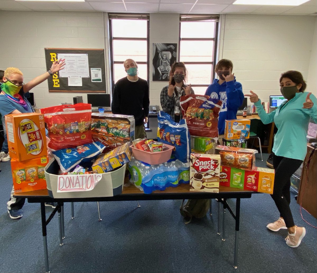 Snack donations for Arlington Life Shelter!! Excited to provide goodies for remote learners!