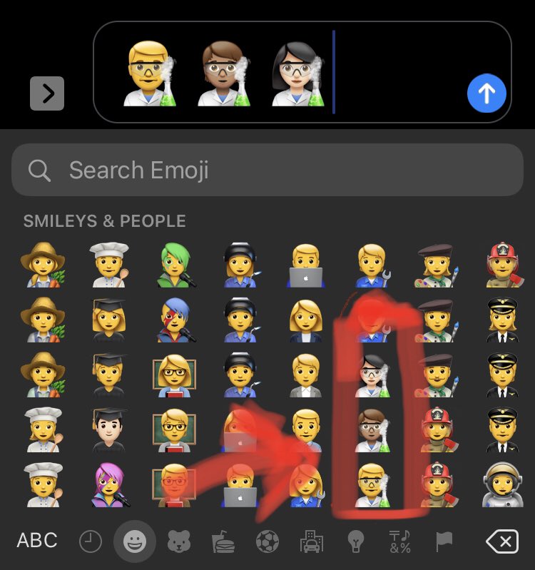 greg_dobbin's tweet photo. Well my profession has finally been recognized where it really matters...in the new emoji menu!! Lol #medlab #csmls https://t.co/3siTmNwS6r